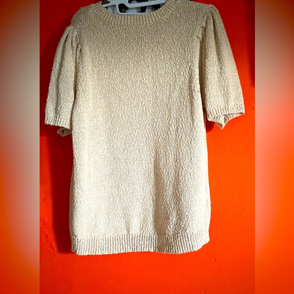 cream sweater shirt